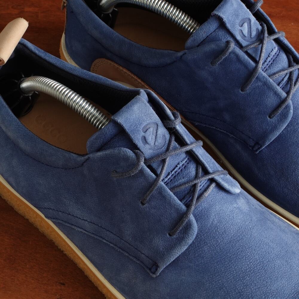 Ecco Sneakers Mens Size EU 44 US 10 Blue CrepeTray Comfort Walking Casual Shoes - Picture 5 of 15